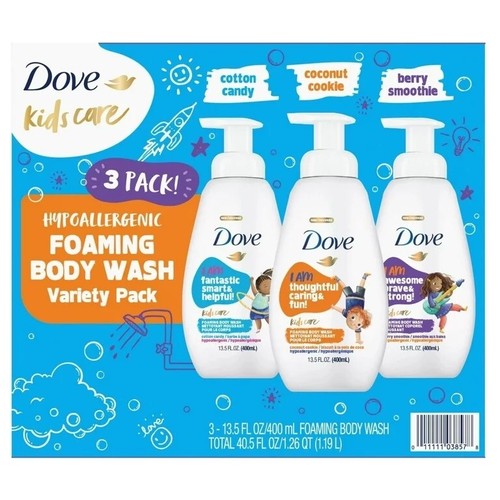 Dove Kids Care Foaming Body Wash, Variety Pack (13.5 fl. oz., 3 pk.) FREE SHIPPN