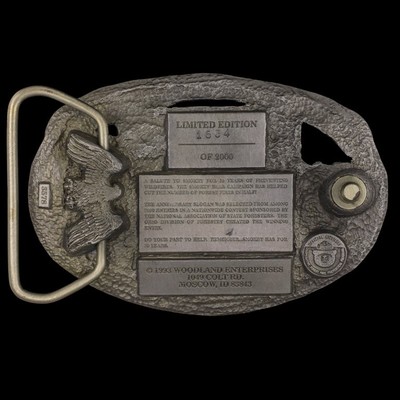 Vtg Nos Rare Smokey Bear 50 Year 50th Usfs Forest Service Belt Buckle