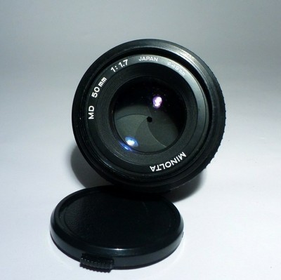 Minolta MD 50mm 1.7 Prime Manual Focus Lens With Caps