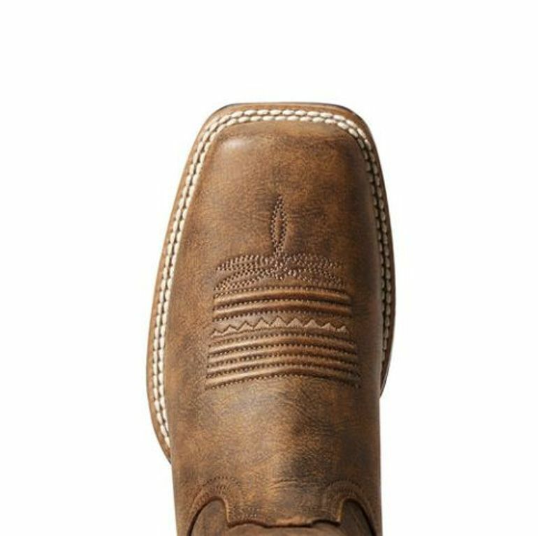 Pre-owned Ariat Ladies Primetime Bantamweight Western Boots Tack Room Brown 10034163