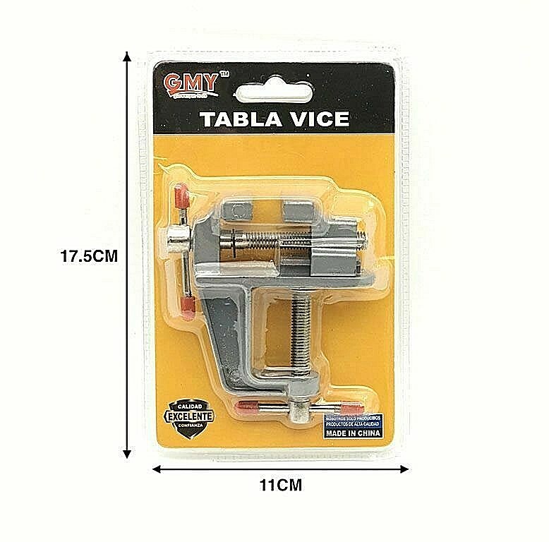 Morsa morsetto Stringente in Metallo a vite Girevole da Banco Laboratorio Hmj