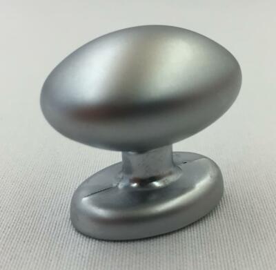 Brushed Nickel Oval Cabinet Drawer Door Knob Pull, Jeffery Alexander, Qty 15