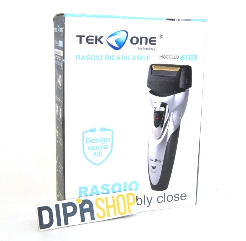 Rasoio Elettrico TeKone 8210 Ricaricabile Testina Lama Acciaio Barba Baffi hsb