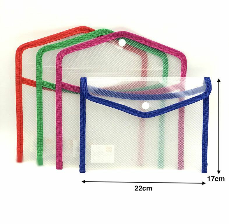 Set 12 Pezzi Cartelle Cartelline Porta Documenti A Busta 22x17cm hmj