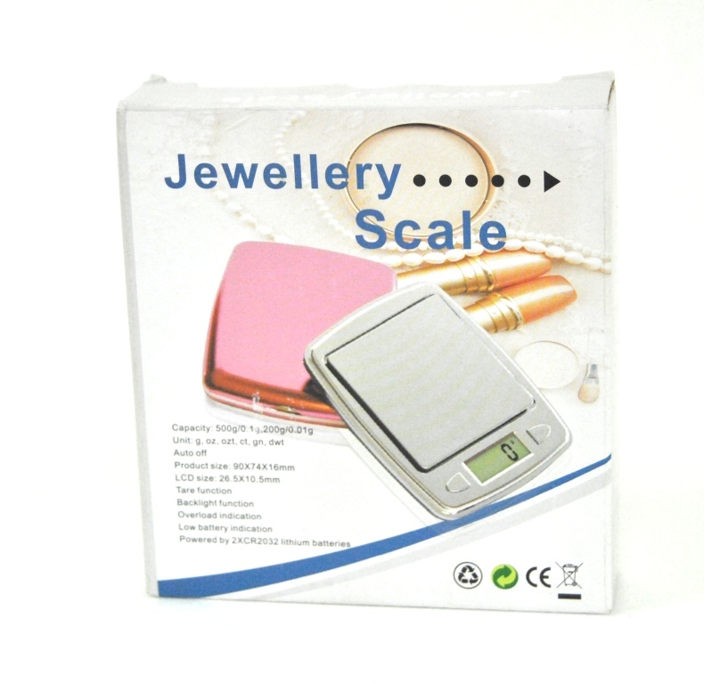 Mini Bilancia Bilancino Di Precisione Gioielli Bijoux Digitale Lcd 500g hsb