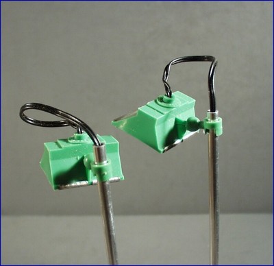 VINTAGE TWO TRIANG SCALEXTRIC SLOT CAR ARENA FLOOD LIGHTS