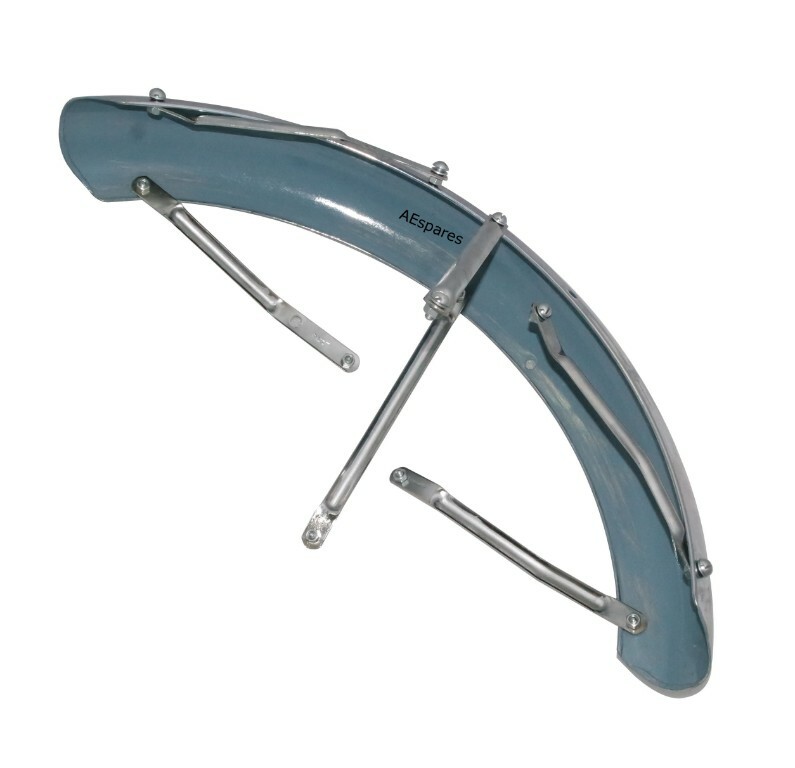 Fits Royal Enfield Classic 500 Front Mudguard Fender With Stay Steel Chrome 
