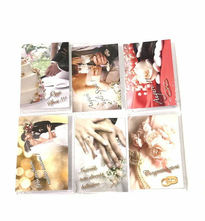 Set 36 Pezzi Biglietti Auguri Sposi Matrimonio Fantasie Assortite hmj