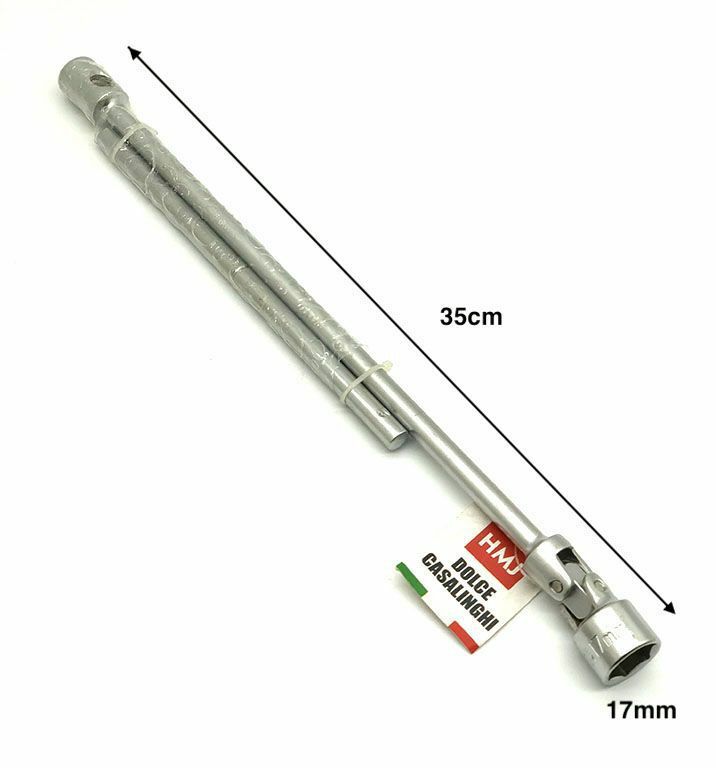 Chiave a T Tubo Snodabile con Bussola da 17 mm lunghezza 35 cm Hmj