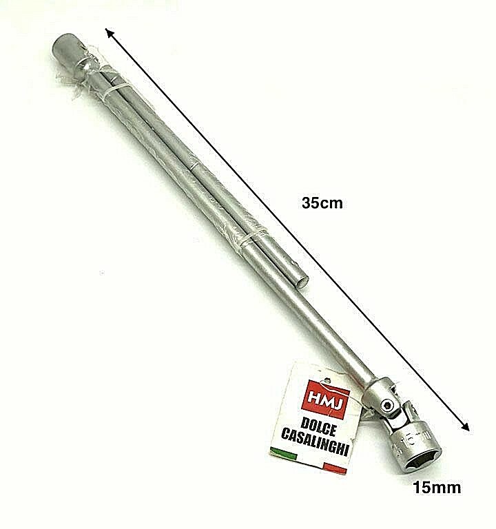 Chiave a T Tubo Snodabile con Bussola da 15 mm lunghezza 35 cm Hmj