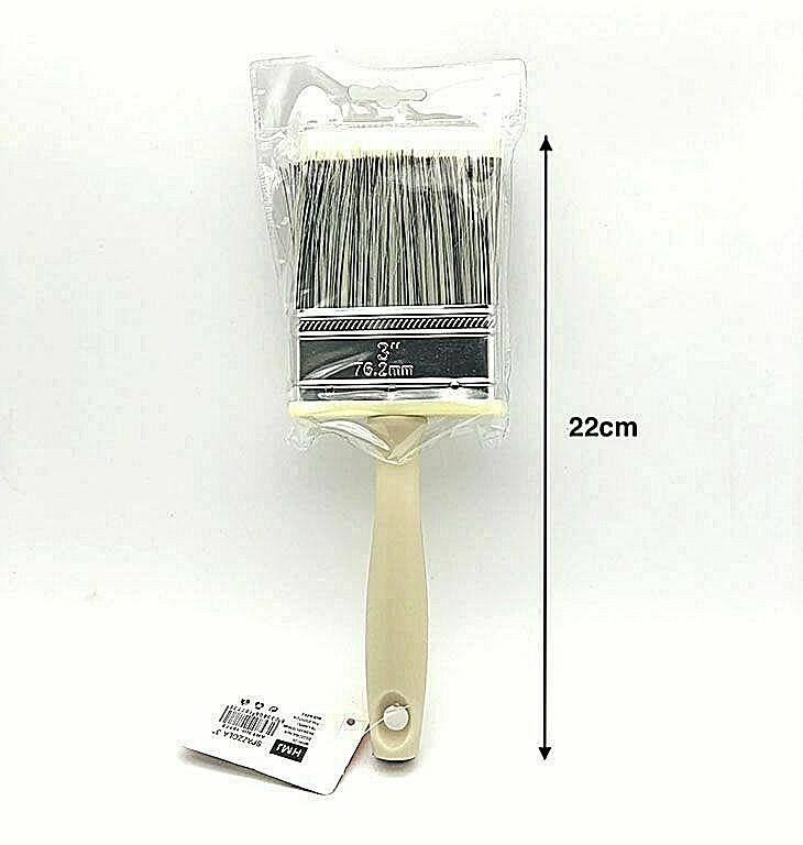 Pennello per Pittura Vernice 3 # punta Piatta con manico Spazzola Setole Hmj