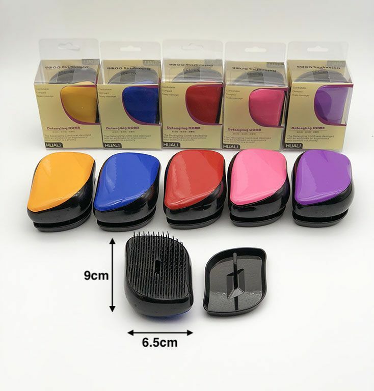 Set 12 Pezzi Spazzola Portatile Colorata Acconciatura Capelli Viaggio hmj