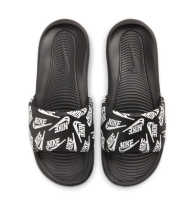 Nike Victori One Print Black White Slides Men s Size 12