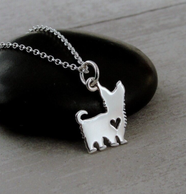 Sterling silver clearance yorkie charm