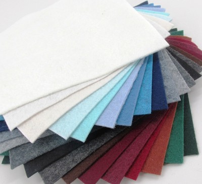21 - 6"X12" Winter Colors Collection - Merino Wool blend Felt Sheets