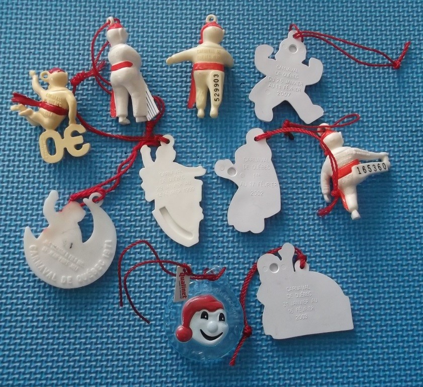 WHOLESALE LOT OF 10 EFFIGIE CARNAVAL DE QUÉBEC QUEBEC CARNIVAL EFFIGY # A564