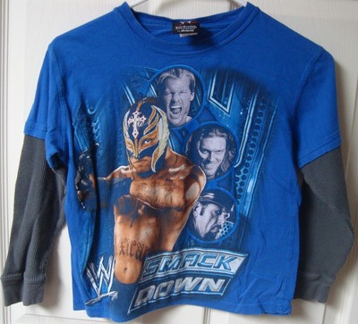 Vintage WWE Smack Down TV Show Long Sleeve Shirt Size Youth