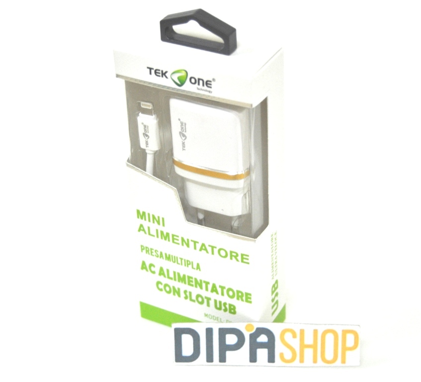 Adattatore Caricabatteria TeKone DL-AC52 Presa Rete Usb Per Apple Iphone 5 6 hsb