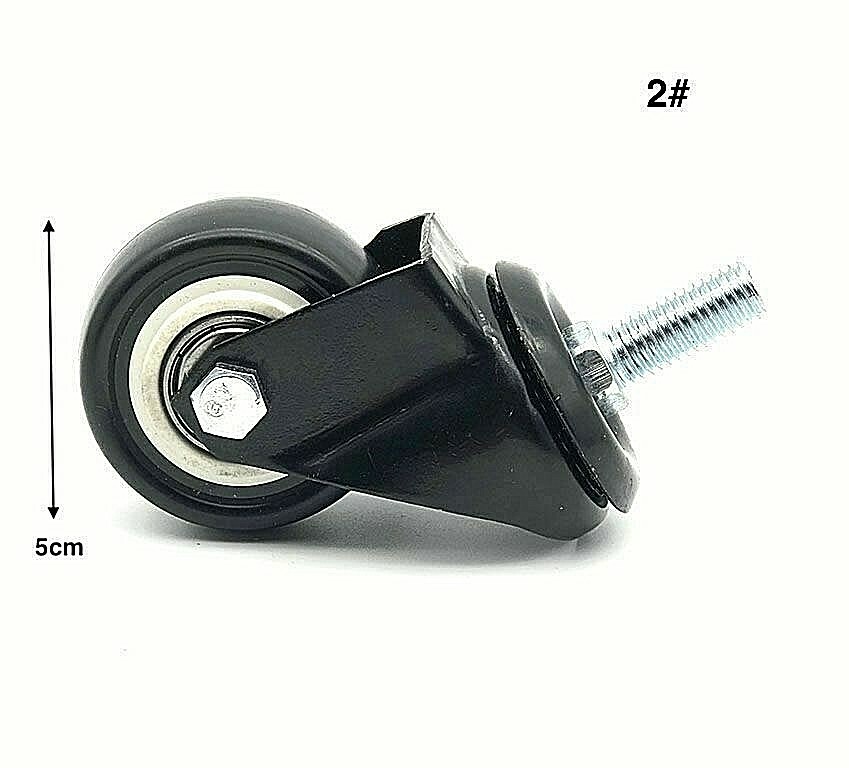 Rotella Ruota con Perno 2 # Orientabile Girevole Cuscinetti Carrello Carichi Hmj