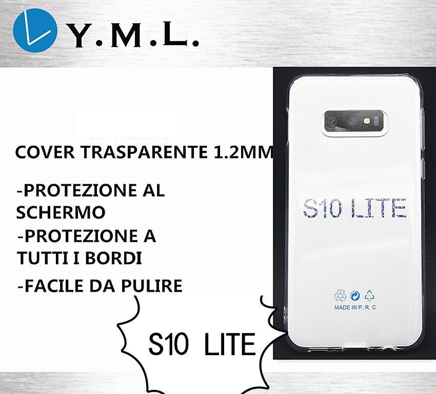 Custodia Cover In Tpu Trasparente Sottile 1.2mm Per Samsung Galaxy S10E mar