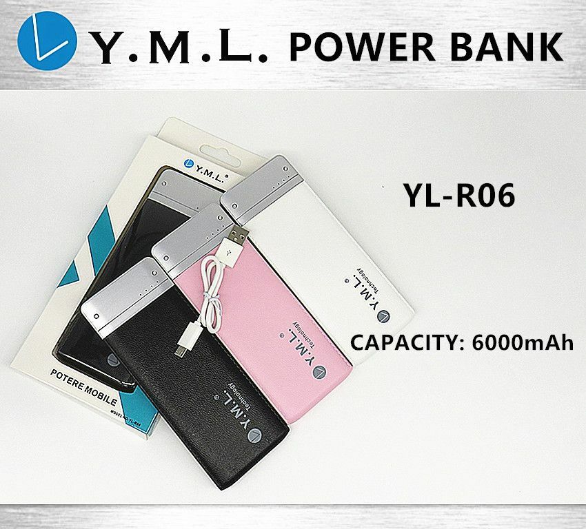 Power Bank Batteria Portatile Ricaricabile YL-R06 6000mah Smartphone mar