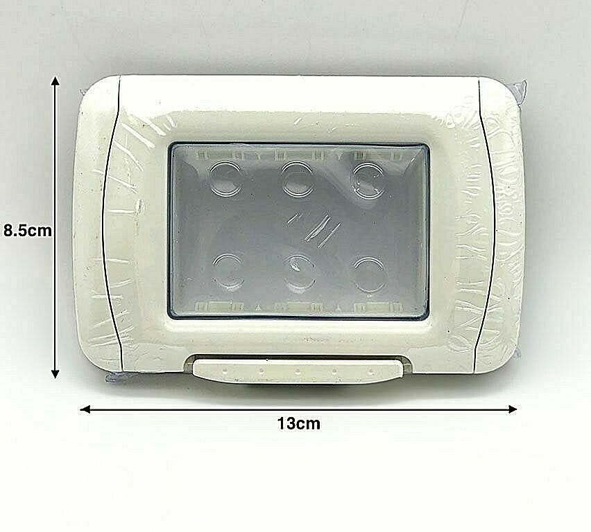 Coperchio Portello a Tenuta Stagna Impermeabile Idrobox IP55 3 Posti Grigio Hmj