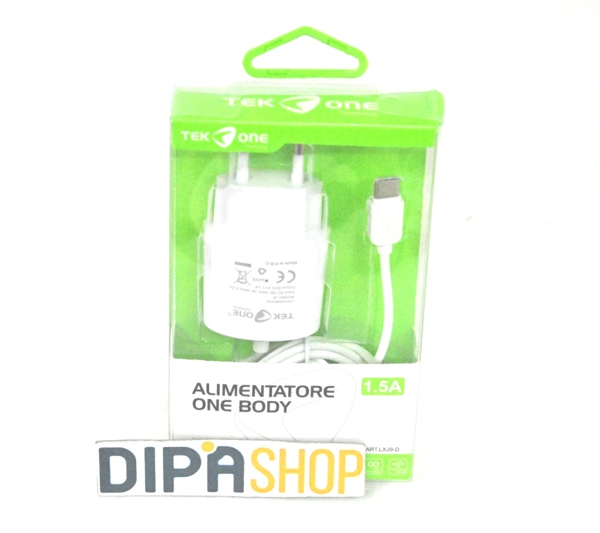 Alimentatore One Body TeKone LXJ9-D Caricabatterie 1.5A Tipo C Smartphone hsb