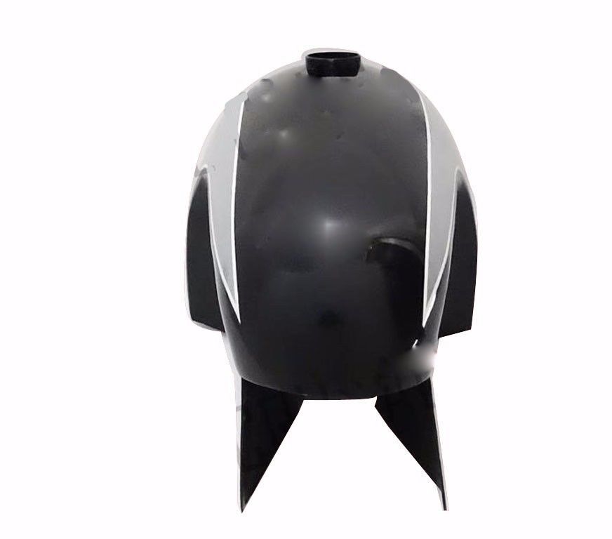 Black & Silver Painted Petrol Gas Fuel Tank for Vintage BMW Hoske Heinrich 