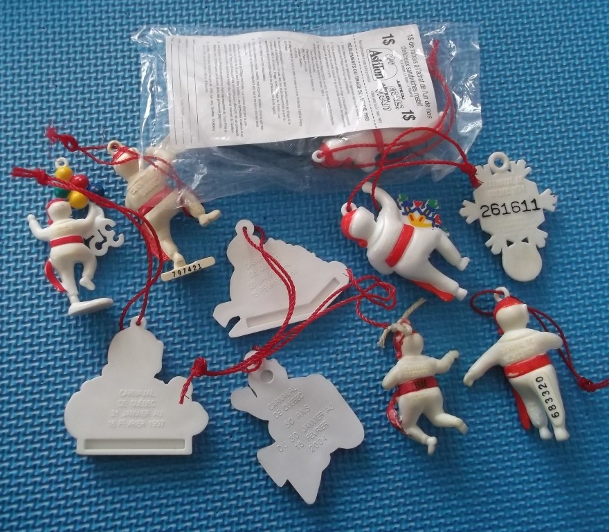 WHOLESALE LOT OF 10 EFFIGIE CARNAVAL DE QUÉBEC QUEBEC CARNIVAL EFFIGY # A570