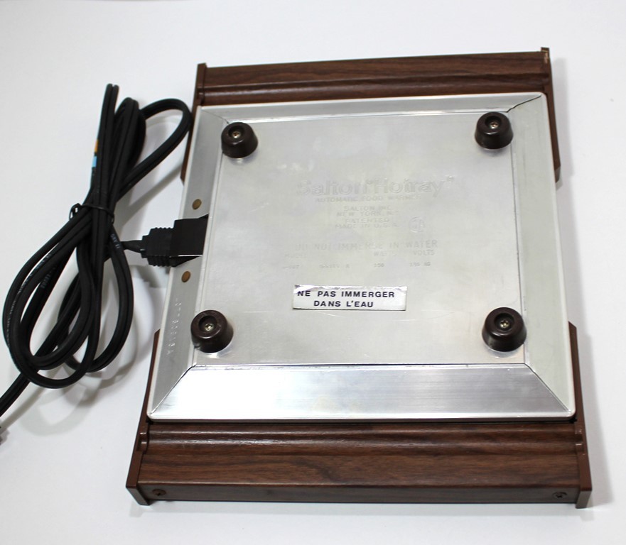 Salton Hot Tray Automatic Food Warmer Model H-907 Series R 150 Watts