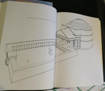 TWO Vol. Ancient Roman stone,City Design Architecture Books, plans,Photos,drwngs