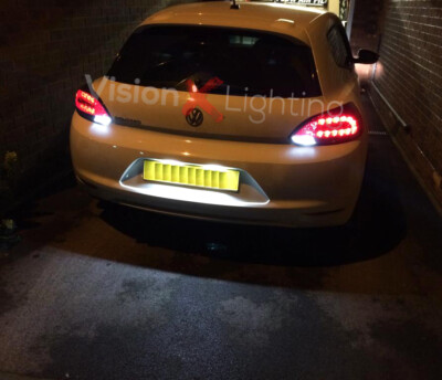VW Scirocco 2008-2014 Pair Bulbs Reverse LED White 6000K Bright Canbus
