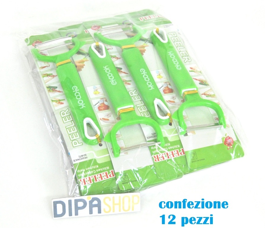 Set 12 Pezzi Pelapatate Sbucciatore Universale Pela Sbuccia Frutta Verdura moc