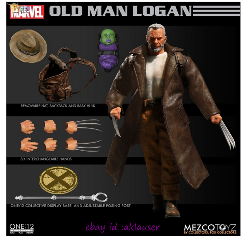 Mezco Toyz 1/12 Marvel Old Man Logan Action Figure Toy Model Mezco Toyz 1/12 Marvel Old Man Logan Action Figure Toy Model