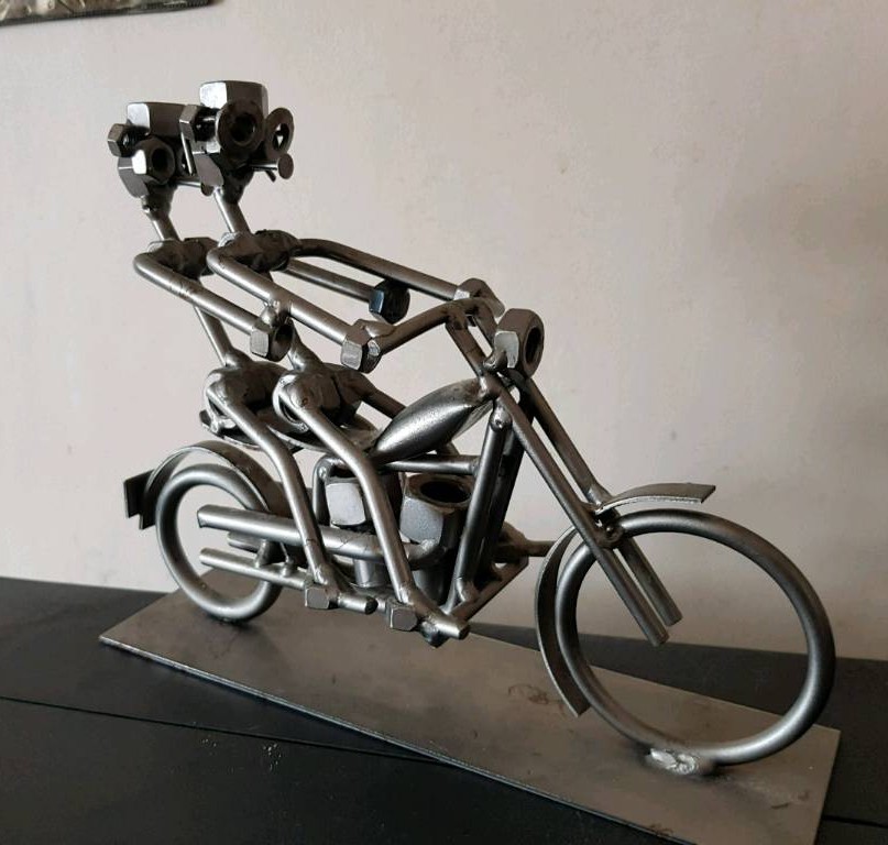 Nut and bolt man Bikers ornament in West End, Edinburgh Gumtree