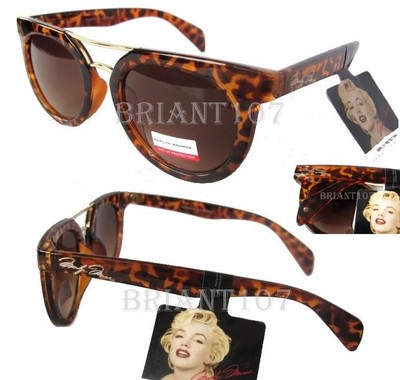 NWT Marilyn Monroe Womens Sunglasses M1037 Brown-Tortoise/Brown $60 -tiny defect