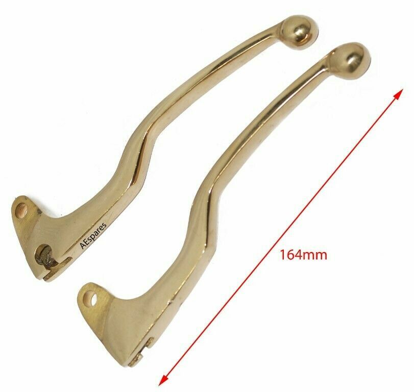 Fits Royal Enfield Early Model Vintage Brass Brake & Clutch Lever Set 