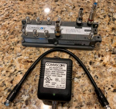 COMMSCOPE CATV RF Antenna Amplified 9-Port Distribution Splitter