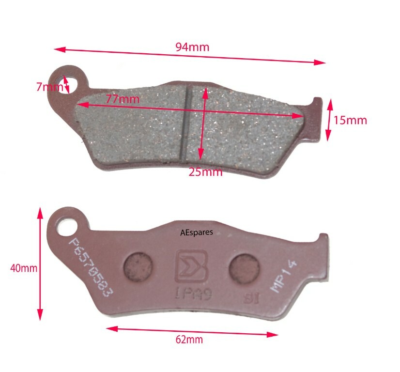 Fits Royal Enfield Himalayan 411 Front Brake Pad Set