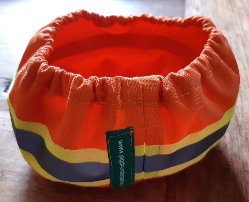 Coaty Halsband Technik Verstecken Abdeckhalsband Hund Teletakt Orange Cordura