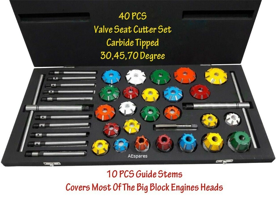 Vintage & Modern Heads Valve Re Seating Tools Kit 40 Pieces Cover  