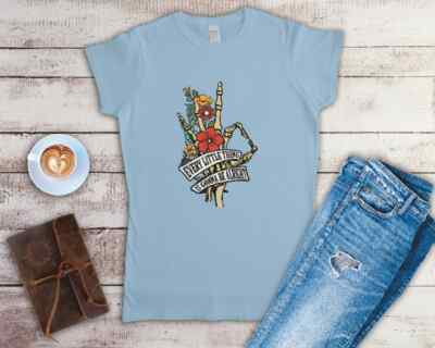 Every Little Thing Is Gonna Be Alright Ladies Fitted T Shirt Sizes Small-2XL