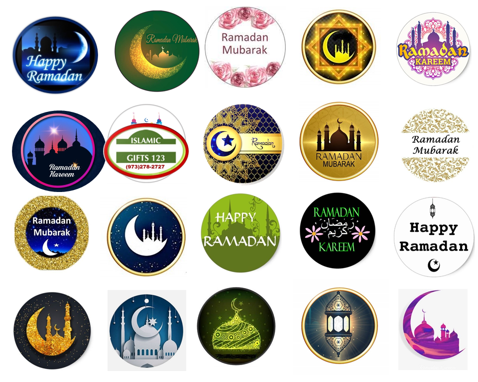 Ramadan Mubarak Stickers LARGE Ramadan Favors Ramadan Decoration Islamic Gifts 