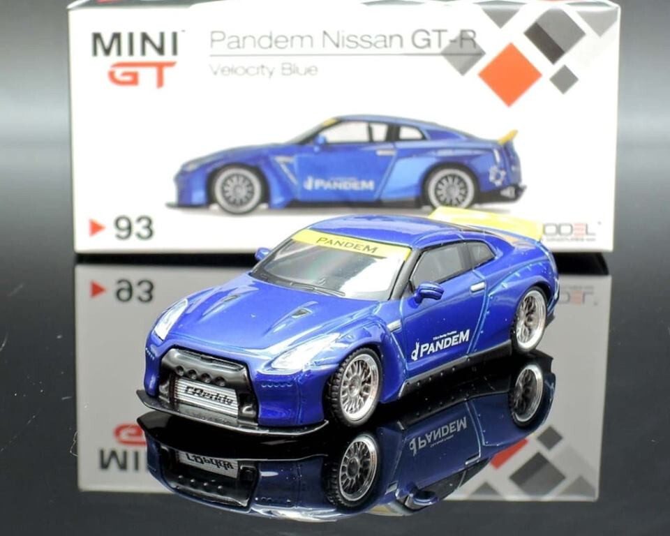 MINIGT　No.93　Pandem　Nissan　GT-R MINI GT Pandem Nissan GT-R Velocity Blue #93 RHD ~ 1/64 | eBay