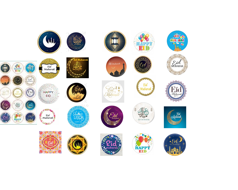 EID stickers Eid Favor Eid Gifts (200+) EID Mubarak Islamic Gifts Ramadan Decor 