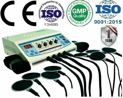 Prof. Electrotherapy 4 Channel Multi-therapy Carbon Pads Pulse massager machine~