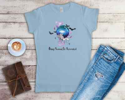 Being Normal Is Overrated Ladies Fitted T Shirt Sizes Small-2XL