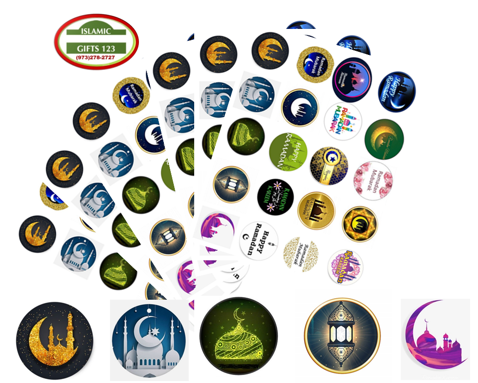 Ramadan Mubarak Stickers LARGE Ramadan Favors Ramadan Decoration Islamic Gifts 