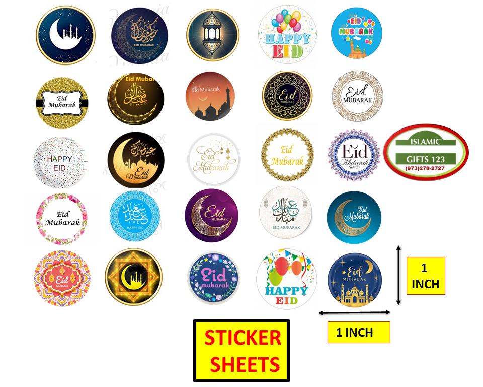 EID stickers Eid Favors Happy EID 200+Islamic Favor Eid Gifts Ramadan decoration