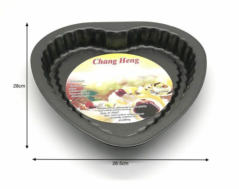 Stampo Teglia Tortiera Per Dolce Torta Antiaderente Cuore 28cm 11228 hmj
